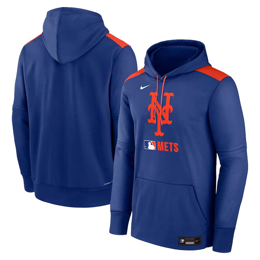 Men 2025 MLB New York Mets blue Nike hoodie style 1->new york mets->MLB Jersey